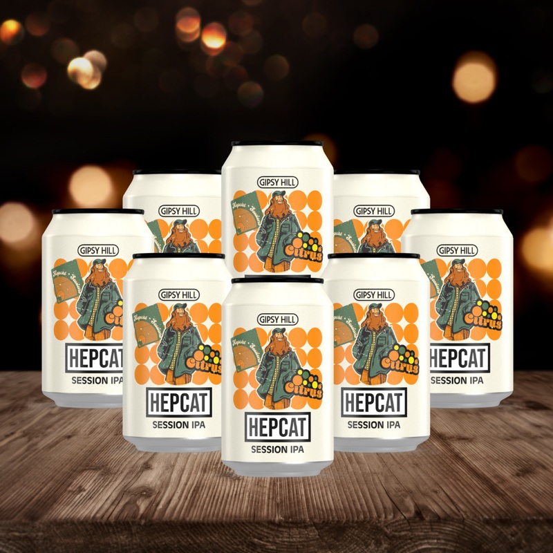 Gipsy Hill British Session IPA Hepcat 330ml Cans – 4.6% ABV (8 Pack)