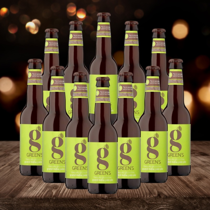 GREEN’s Gluten Free IPA 330ml Bottles – 5.0% ABV (12 Pack)