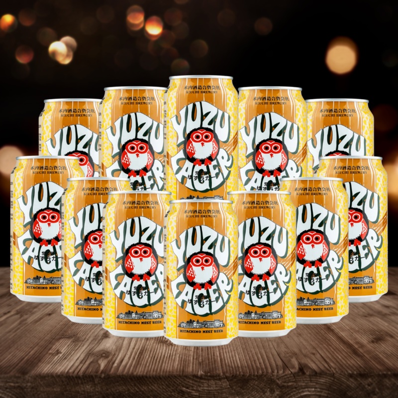 Hitachino Nest Yuzu Lager 330ml Cans – 5.5% ABV (12 Pack)