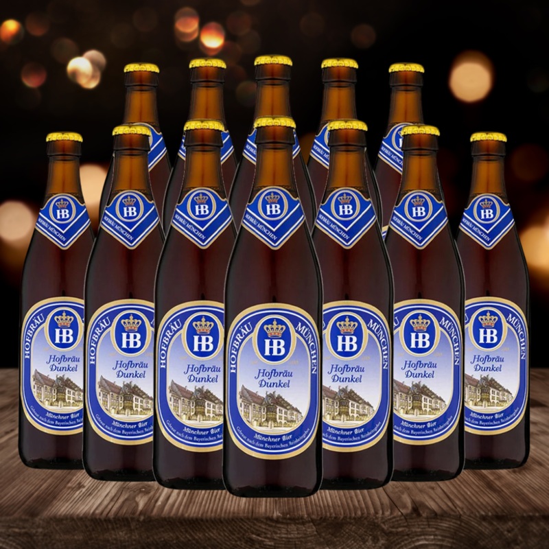 Hofbru Dunkel German Dark Lager 500ml Bottles – 5.5% ABV (12 Pack)