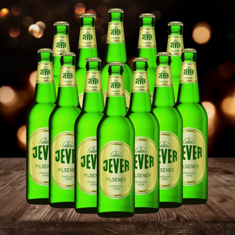 Jever Pilsener German Pils 500ml Bottles – 4.9% ABV (12 Pack)