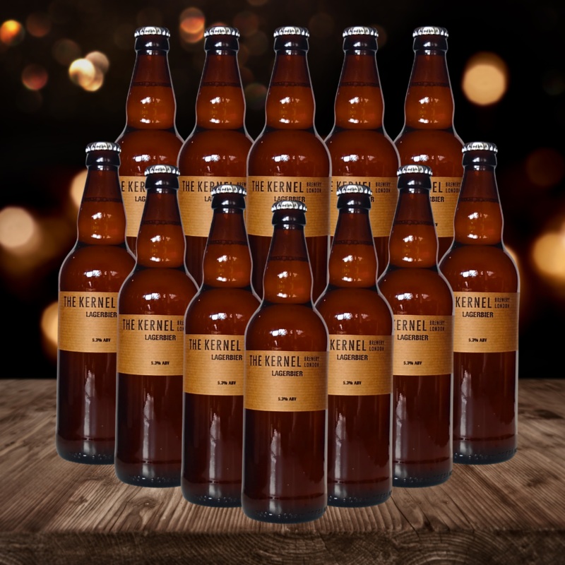 Kernel British Lagerbier 500ml Bottles – 5.3% ABV (12 Pack)