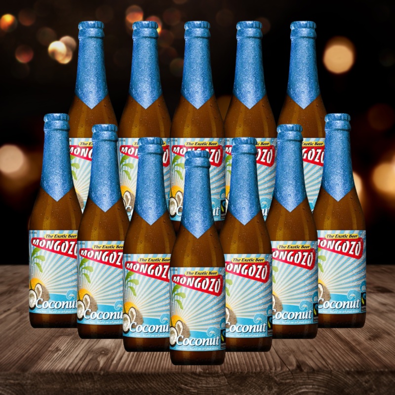 Mongozo Coconut Beer 330ml Bottles – 3.6% ABV (12 Pack)