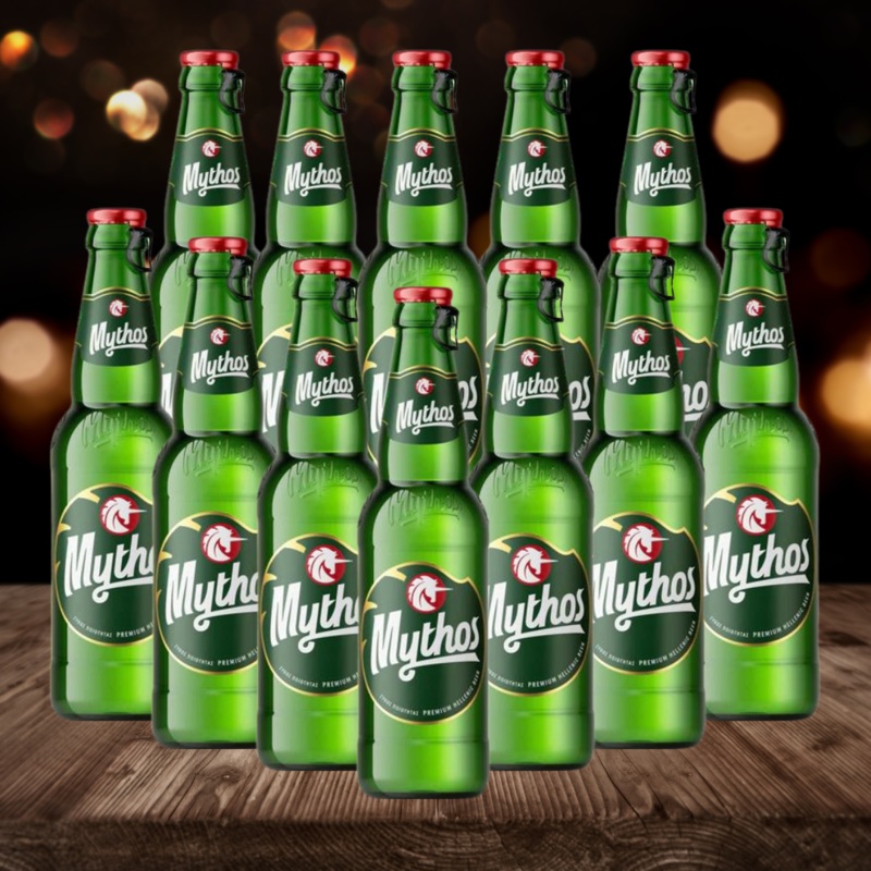 Mythos Premium Greek Lager 330ml Bottles (12 Pack) – 4.7% ABV
