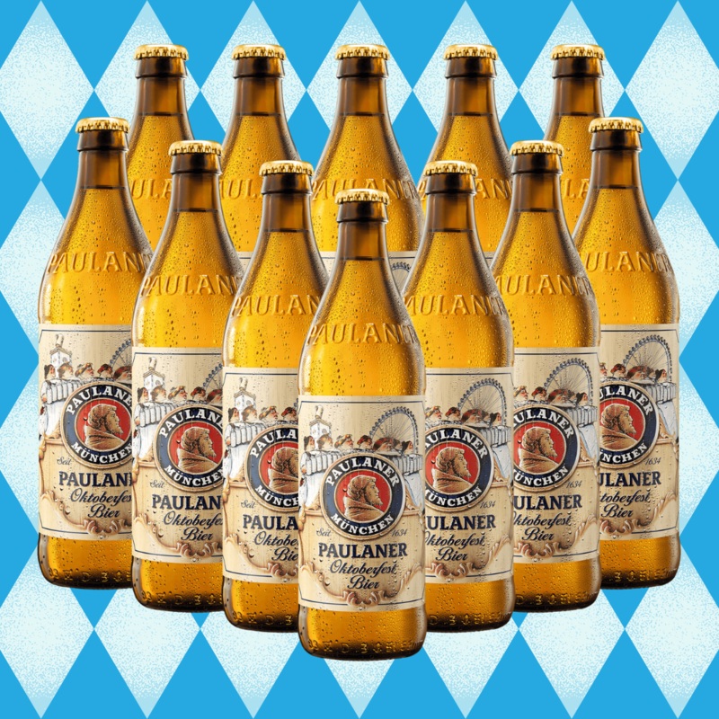 Paulaner Munchen Oktoberfest Premium German Bier 500ml Bottles (Multipack) – 6.0% ABV