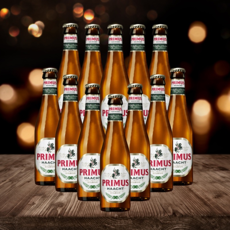 Primus Haacht Belgian Pilsner 330ml Bottles – 5.2% ABV (12 Pack)