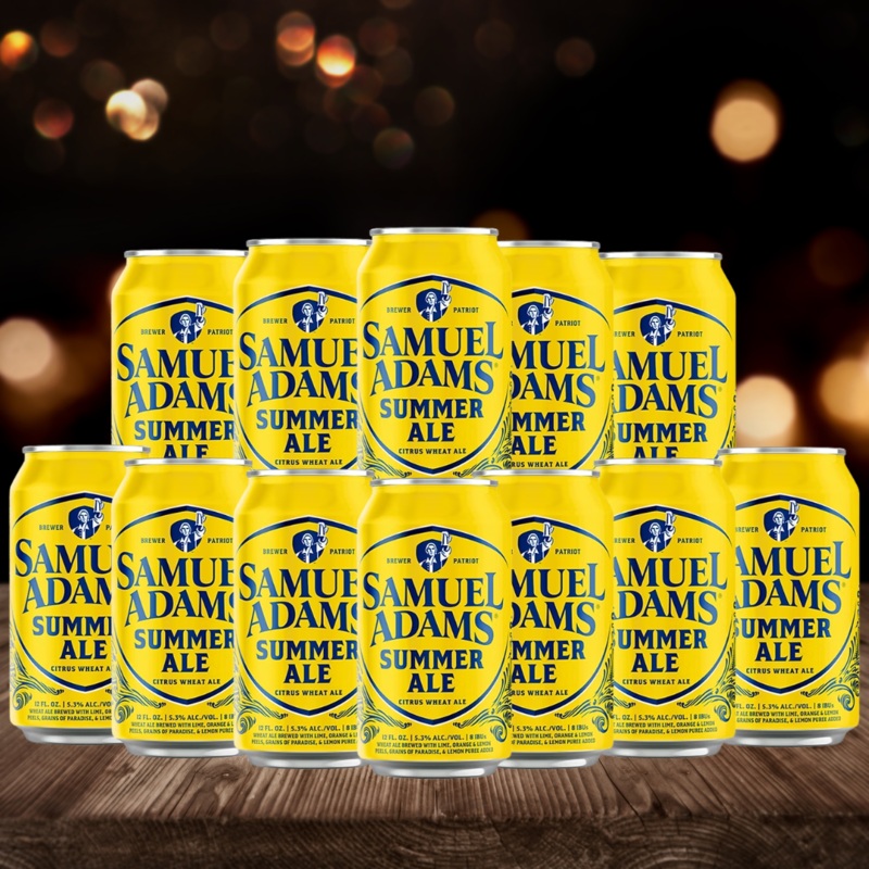 Samuel Adams American Summer Ale 355ml Cans – 5.3% ABV (12 Pack)