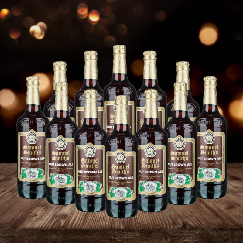 Samuel Smith’s Nut Brown Ale 355ml Bottles – 5.0% ABV (12 Pack)