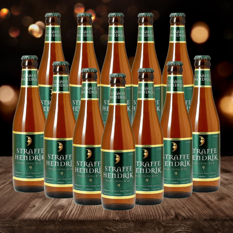Straffe Hendrik Abbey Tripel Belgian Tripel 330ml Bottles – 9.00% ABV (12 Pack)