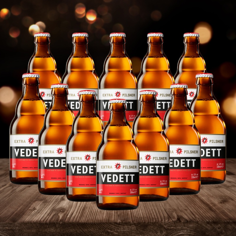 Vedett Belgian Extra Pilsner 330ml Bottles – 5.2% ABV (12 Pack)