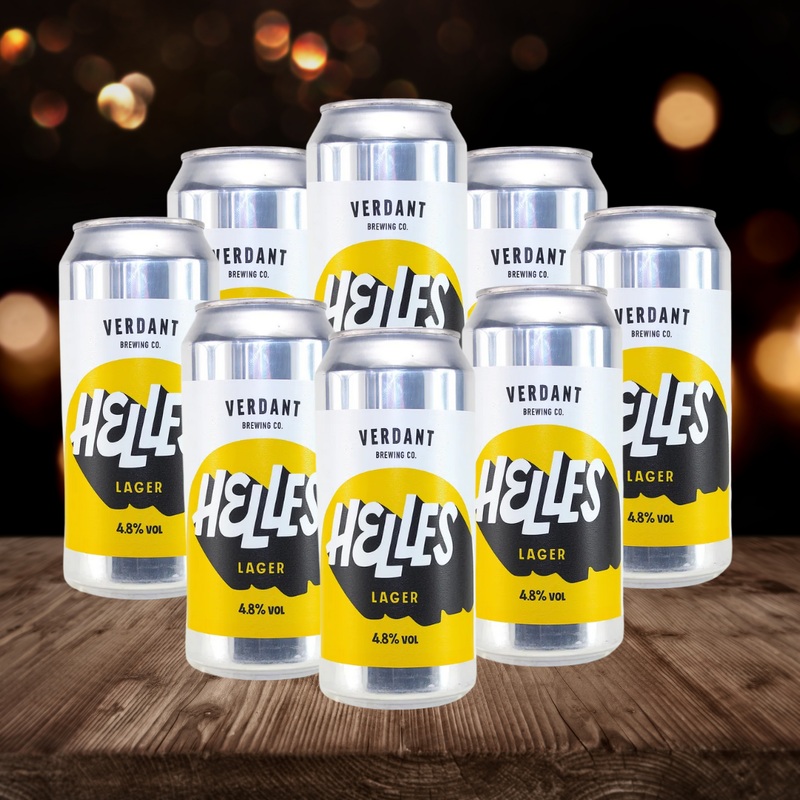 Verdant British Gluten Free Helles Lager 440ml Can – 4.8% ABV (8 Pack)