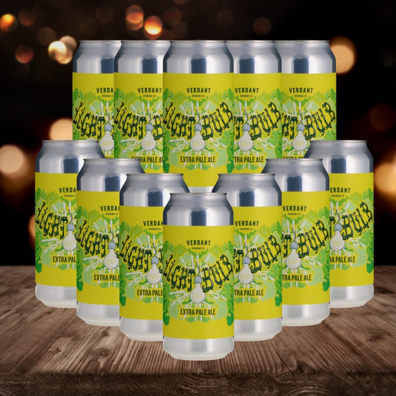 Verdant Light Bulb British Extra Pale Ale 440ml Cans – 4.5% ABV (12 Pack)