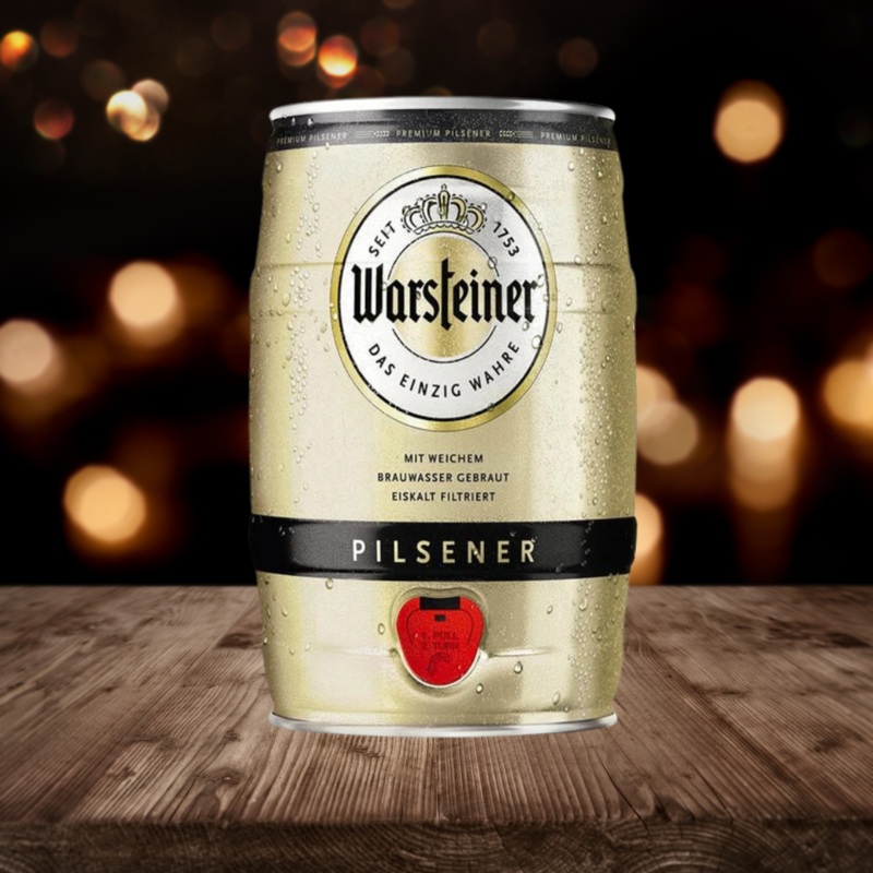 Warsteiner German Pilsner Mini Keg – 4.80% ABV (1 x 5 Litre)