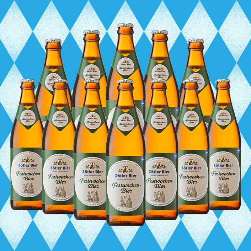 Zotler Festwochen Bier Festbier German Lager 500ml Bottles – 5.8% ABV (Multipack)