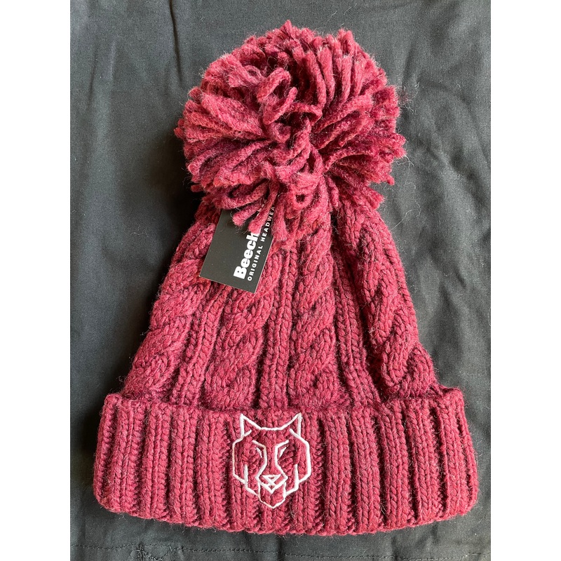 Alpha SnowStar Beanie|Burgundy|Grey