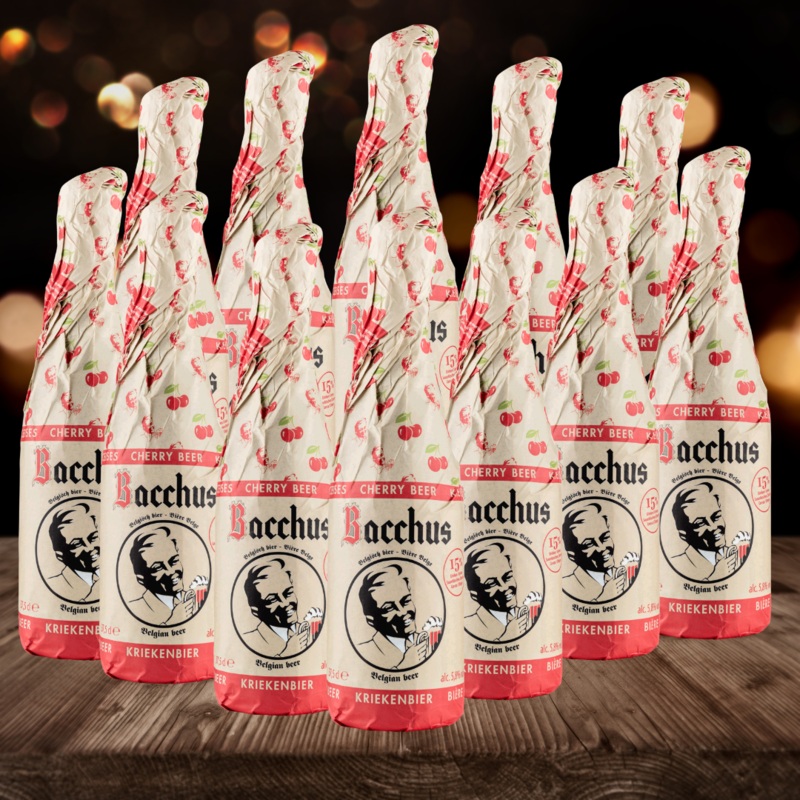 Bacchus Kriek (Cherry) Belgian Craft Beer Case 5.8% ABV – 375ml Bottles (12 Pack)