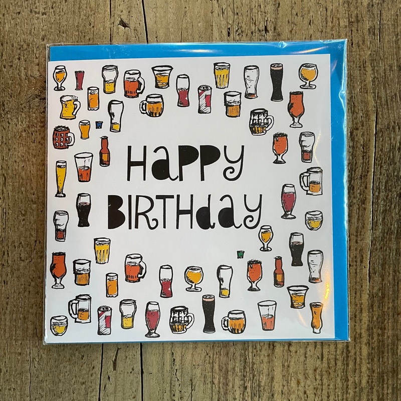 Beer Themed Card|All Over Beer|Happy Christmas|Happy Birthday|Happy Father’s Day|Happy Valentine’s Day