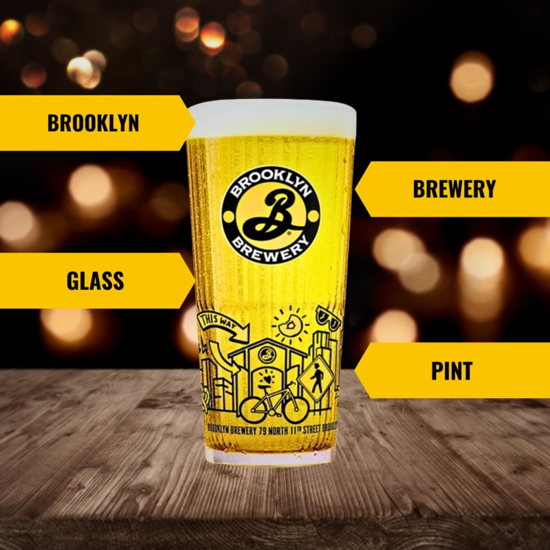 Brooklyn Tumbler Pint Glass