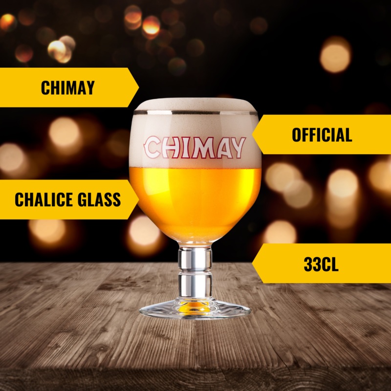 Chimay Official Branded Chalice Glass