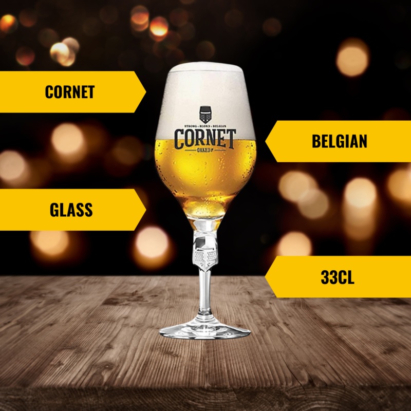 Cornet Palm Belgium Beer Glass – 33cl