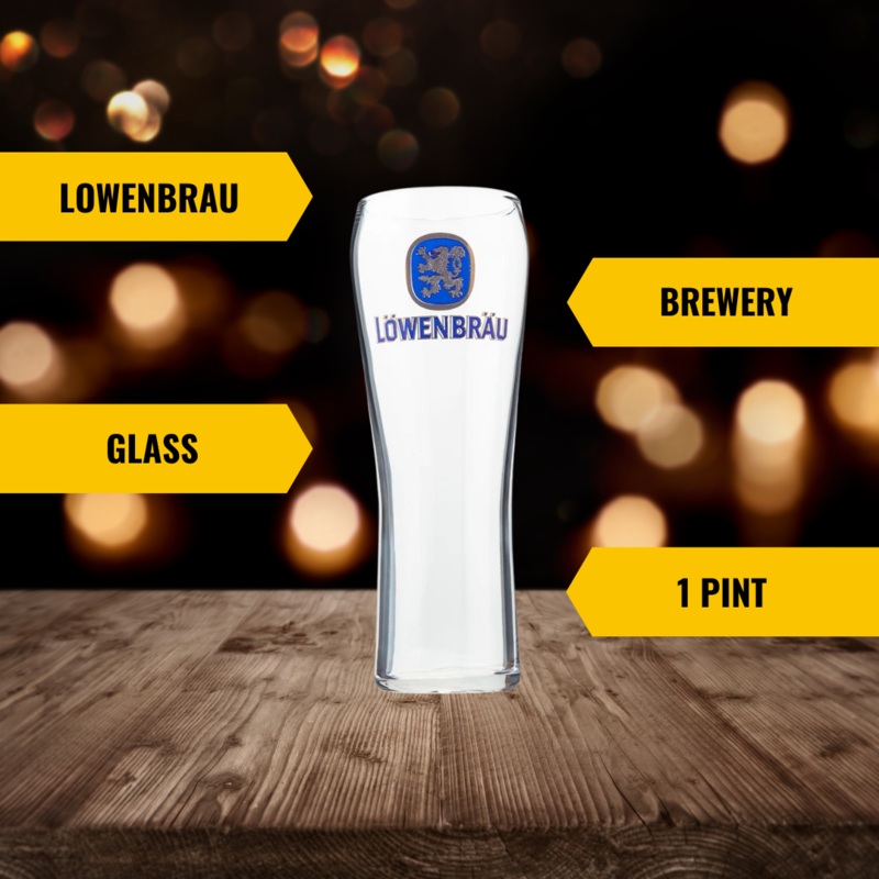 Lwenbru German Pint Glass
