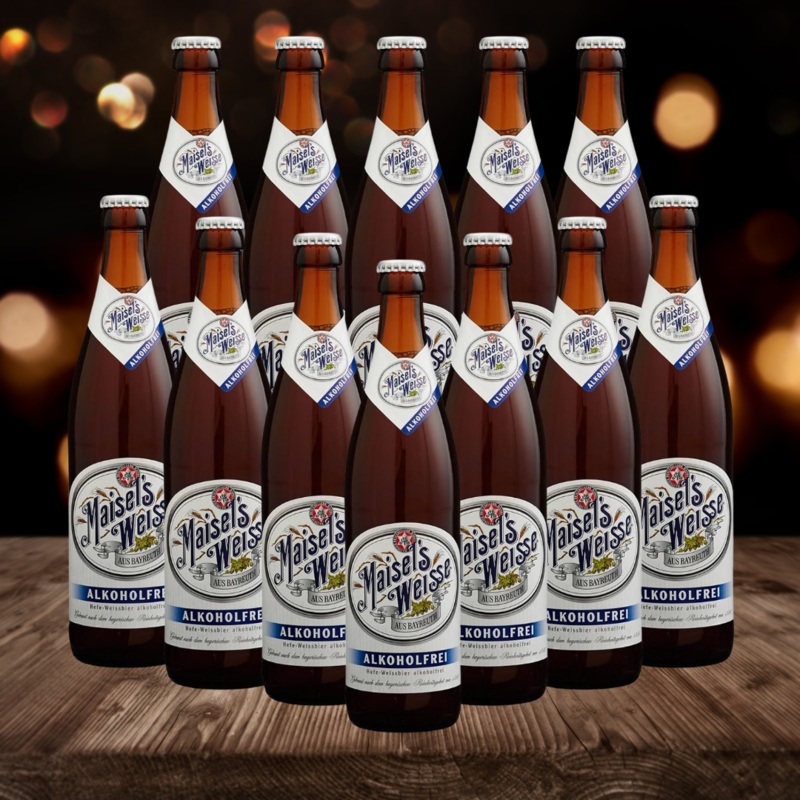 Maisels Weisse Alcohol Free Wheat Beer 500ml Bottles – 0.5% ABV (multipack)