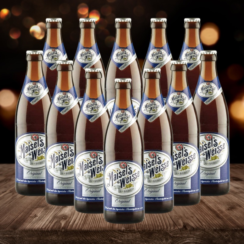 Maisels Weisse German Wheat Beer 500ml Bottles – 5.2% ABV (multipack)