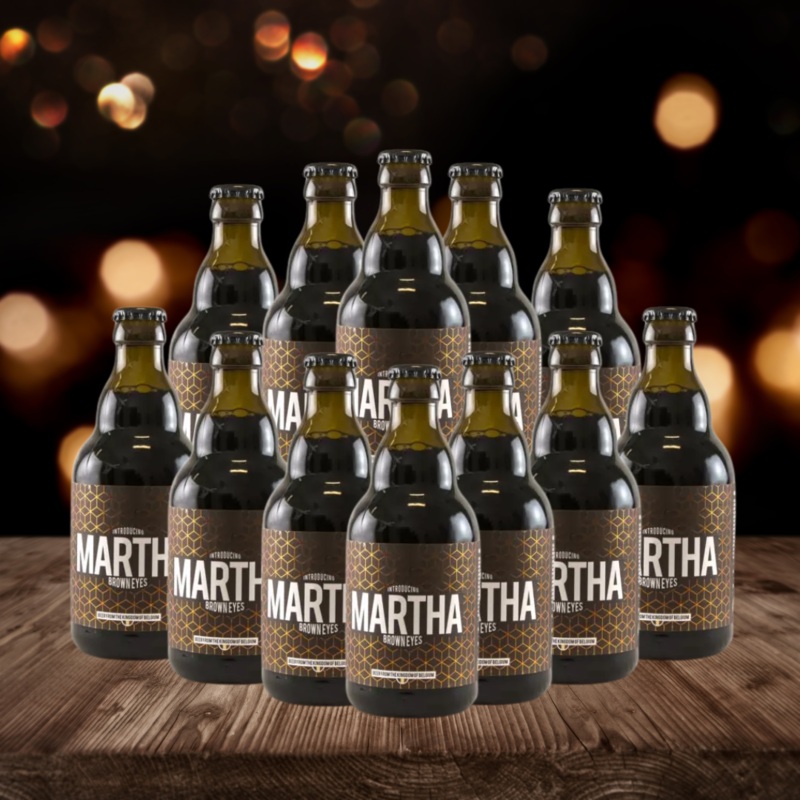 Martha Brown Belgium Quadrupel Ale 330ml Bottles – 12.0% ABV (12 Pack)
