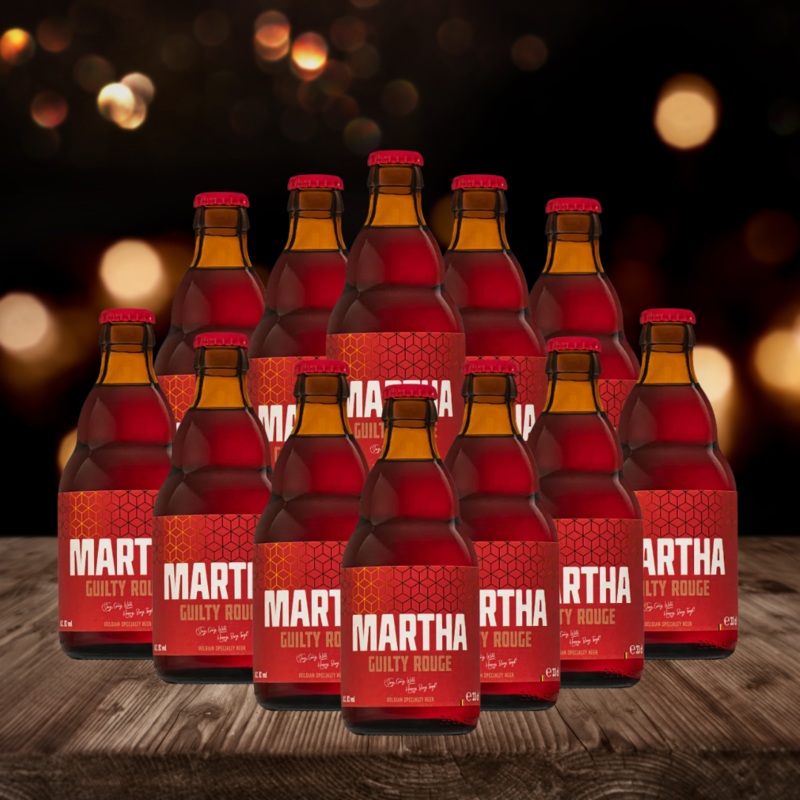 Martha Rouge Belgium Fruit Ale 330ml Bottles – 8.0% ABV (12 Pack)