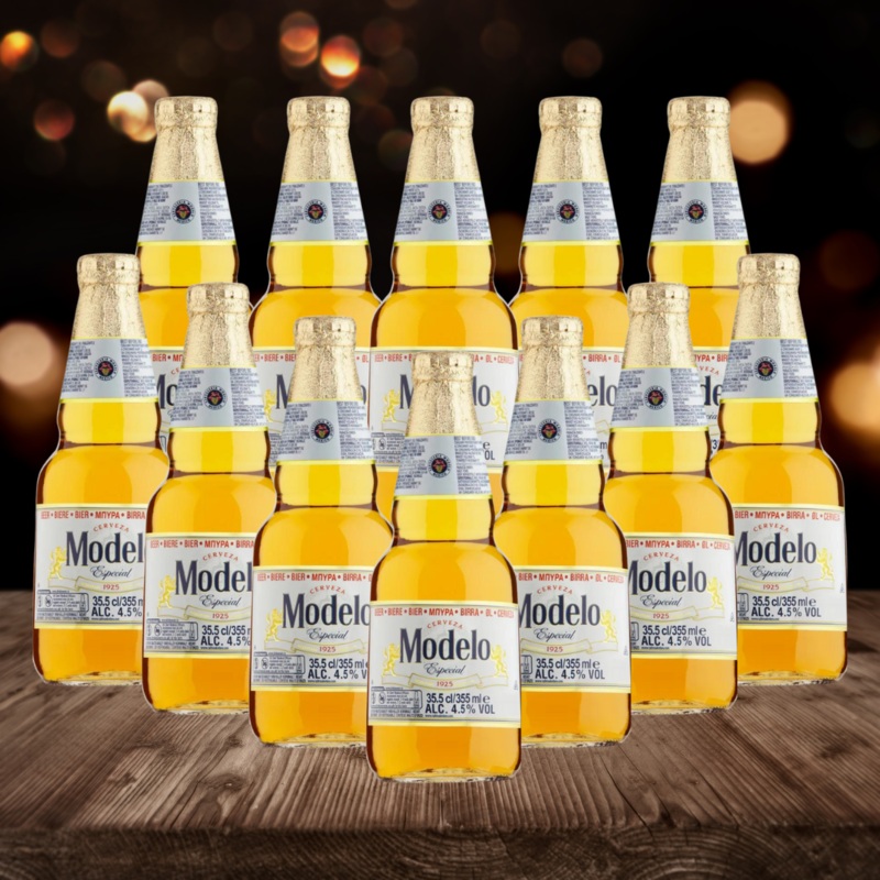 Modelo Especial Mexican Lager 355ml Bottles (Multipack) – 4.5% ABV