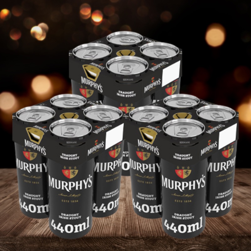 Murphy’s Irish Stout 440ml Cans – 4.0% ABV (12 Pack)