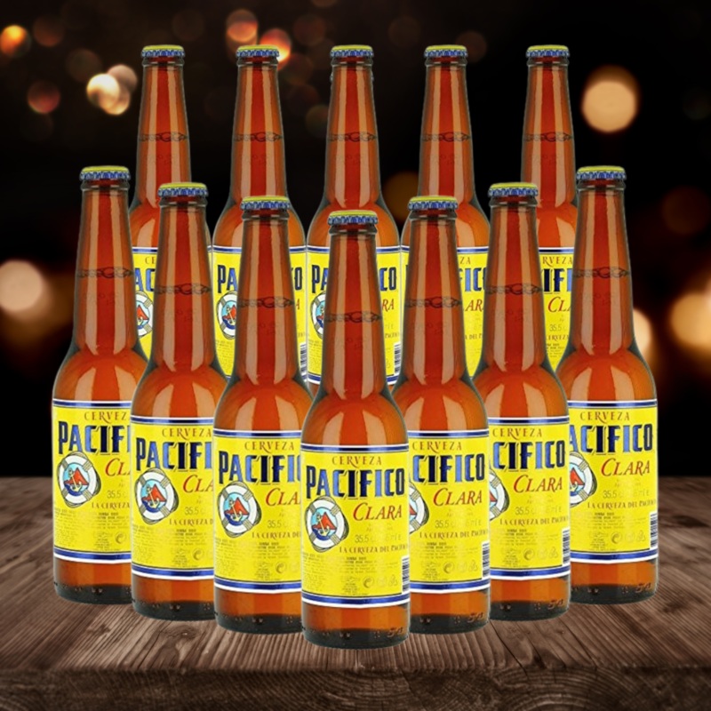 Pacifico Clara Premium Mexican Lager 355ml Bottles (multipack) – 4.5% ABV