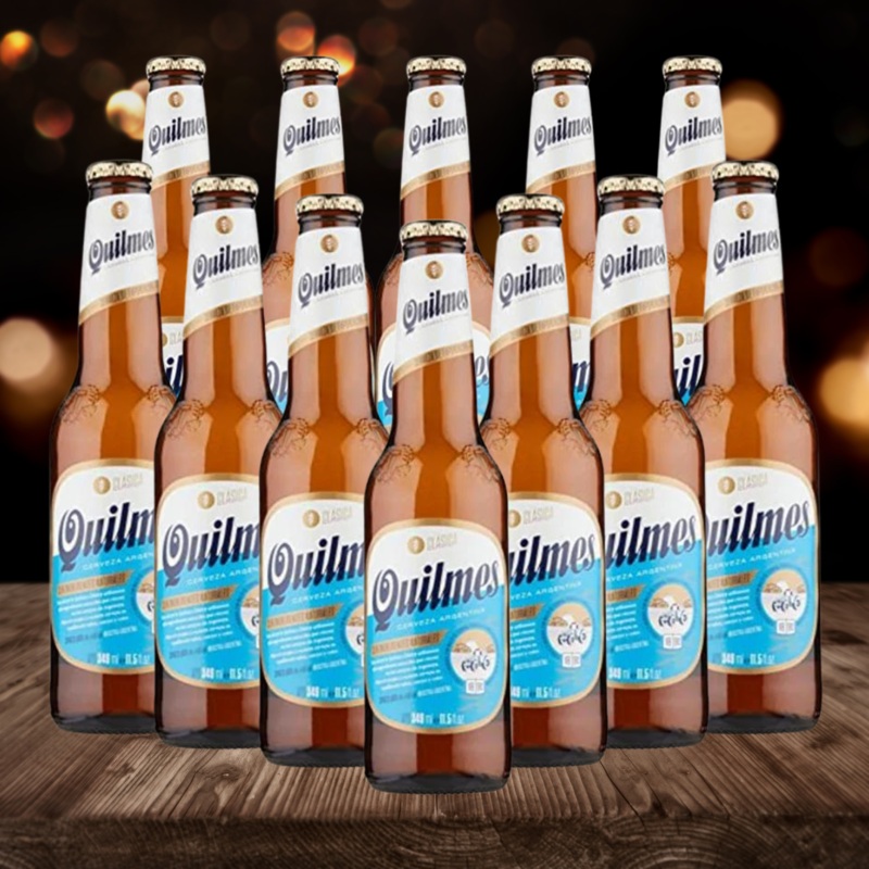Quilmes Argentinian Pale Lager 330ml Bottles – 4.9% ABV (12 Pack)