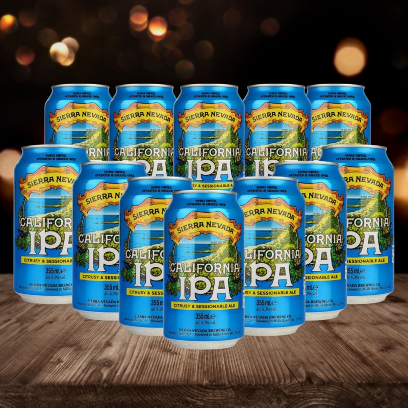 Sierra Nevada California IPA 355ml Cans – 4.2% ABV (12 Pack)