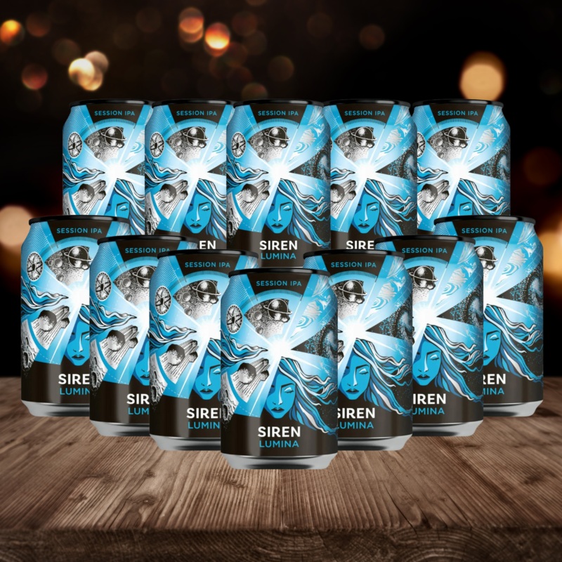 Siren Lumina Craft Session IPA Gluten Free 330ml Cans (12 Pack) – 4.2% ABV