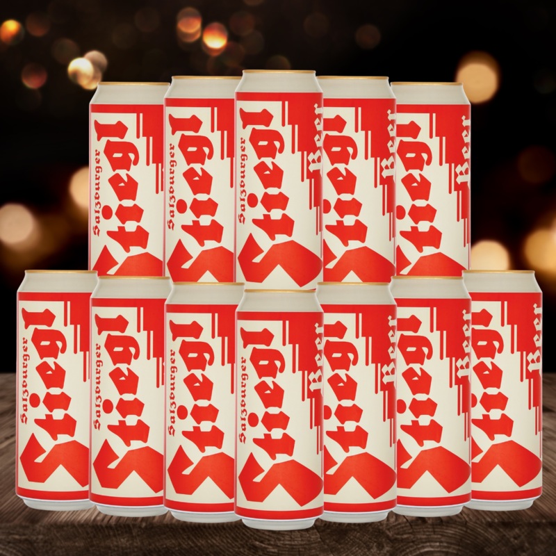 Stiegl Goldbrau Lager 500ml Cans – 5.0% ABV (12 Pack)