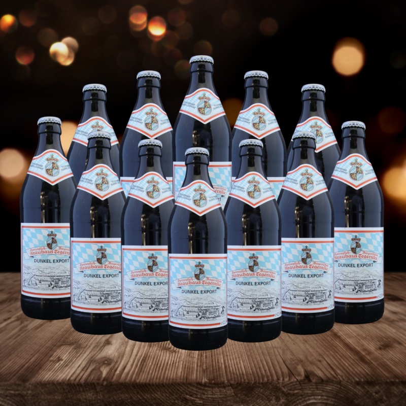 Tegernseer German Dunkel 500ml Bottles – 5% ABV (12 Pack)
