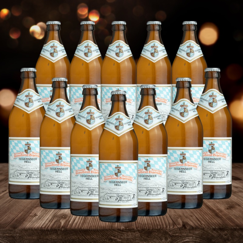 Tegernseer German Munich Helles 500ml Bottles – 4.80% ABV (Multipack)