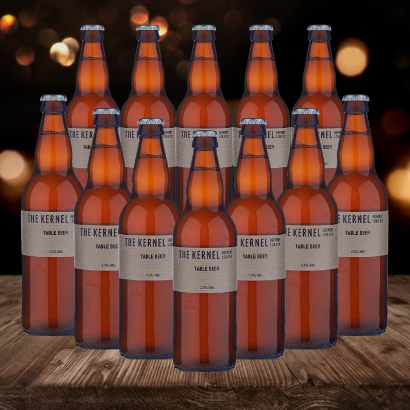 The Kernel Brewery Table Beer – UK Low Alcohol 500ml Bottles – 3.1% (12 Pack)