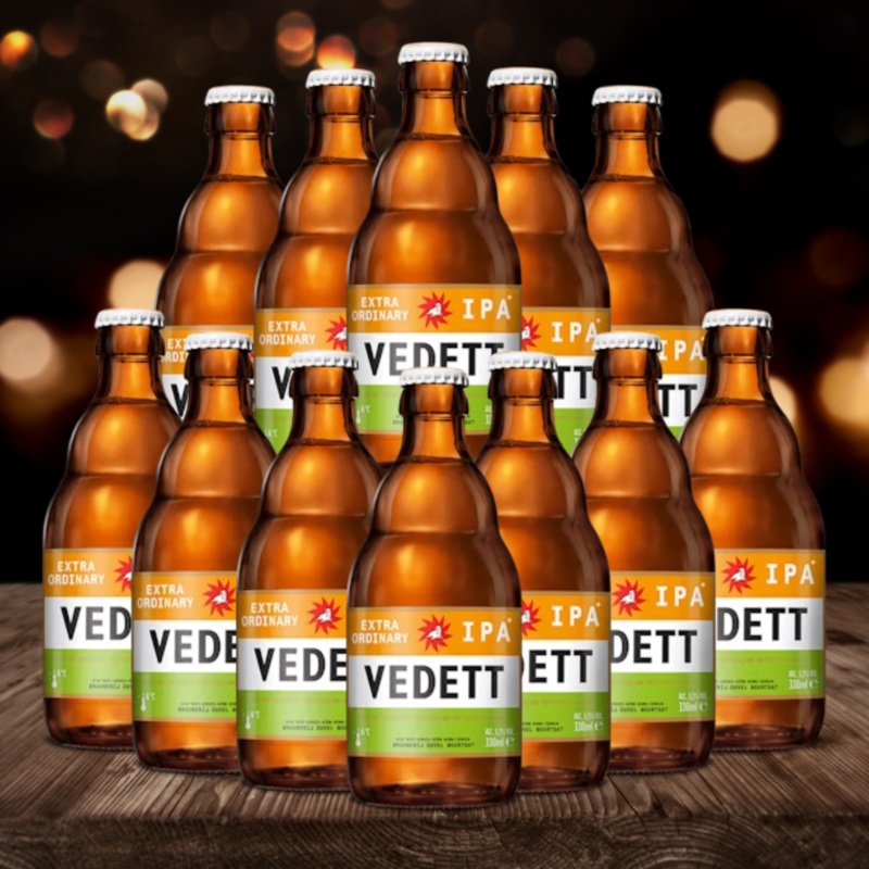 Vedett EXTRA ORDINARY IPA Belgian IPA 330 ml Bottles  ABV 5.5% (12 Pack)