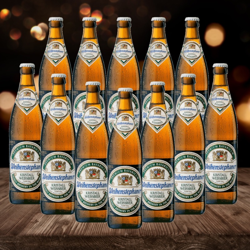 Weihenstephaner Kristall Weissbier 500ml Bottles (12 Pack) – 5.4% ABV