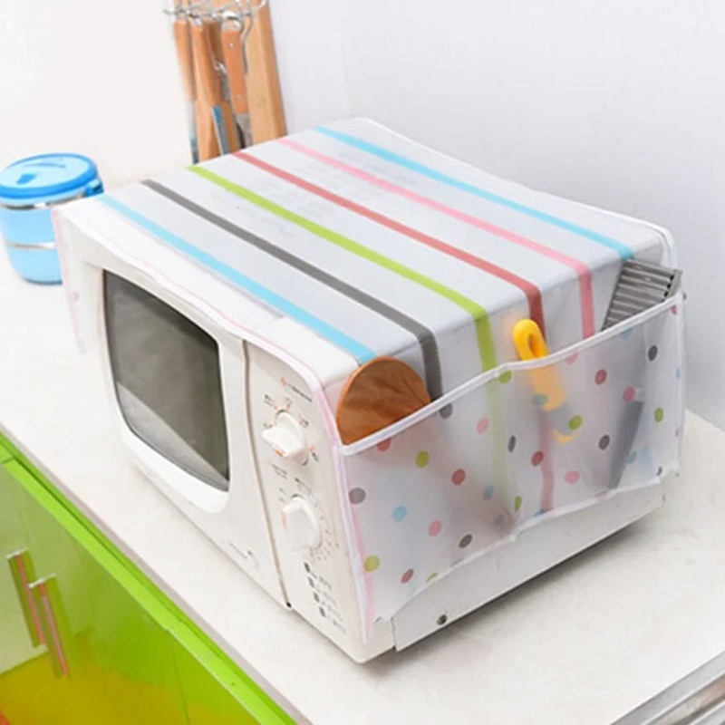 Microwave Oven Cover  Dustproof, Waterproof & Washable Protective Kitchen Appliance Cover