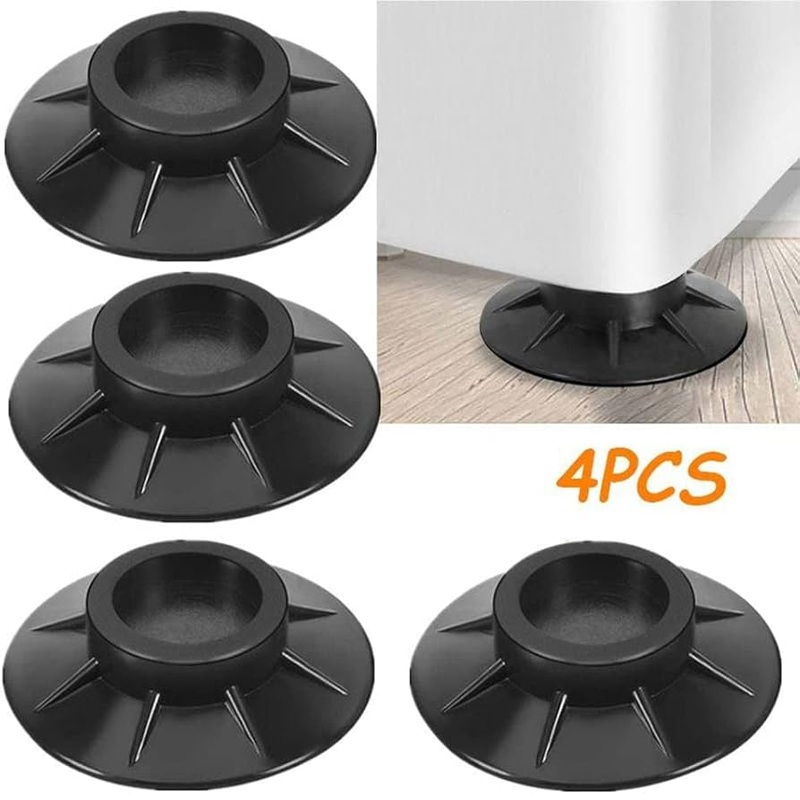 Super Vacuum Anti Slip Vibration Rubber Pads – Appliance Stabilizer (Pack Of 4)
