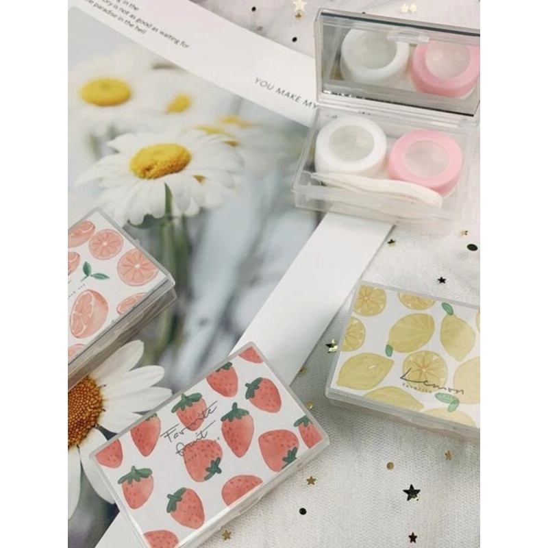 Random Print Contact Lens Case