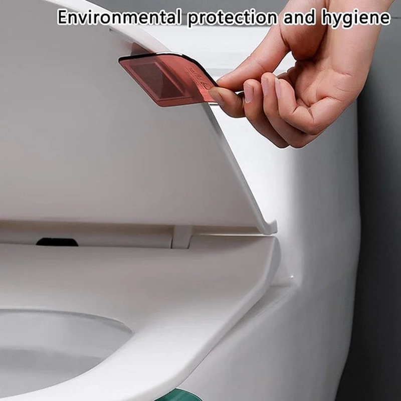 Transparent Toilet Seat Lifter  Hands-Free Bathroom Hygiene Tool