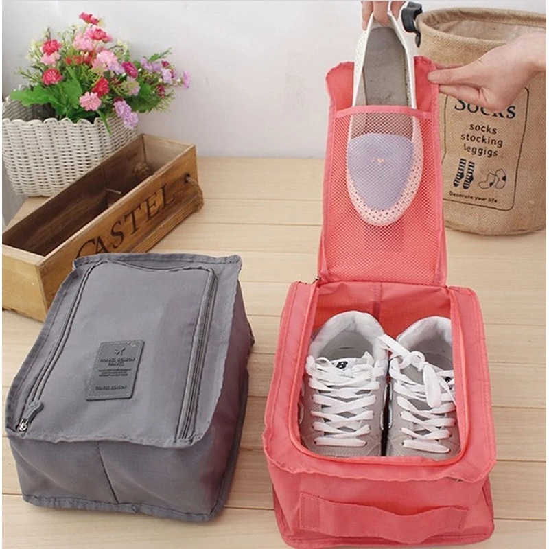 Travelling Shoe Pouch Small – Plain (Random Colours)