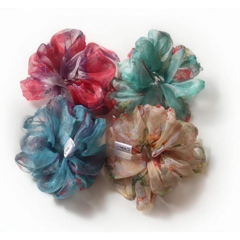 Organza Silk Hair Scrunchie (Random)