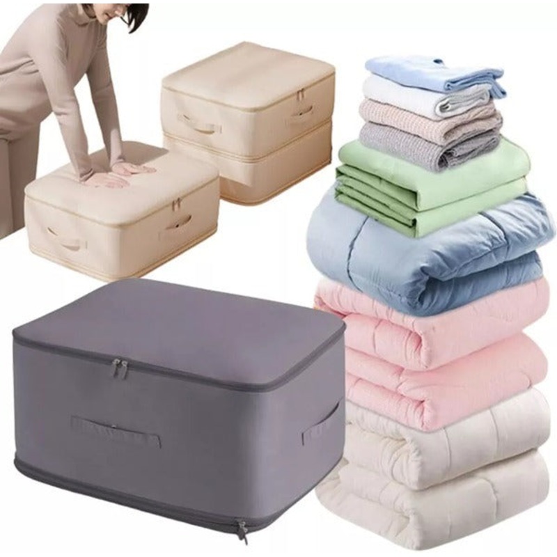 Space-Saving Cloth Storage Bag (Big)  Foldable, Dustproof & Large Capacity Wardrobe Organizer (Pack of 1)