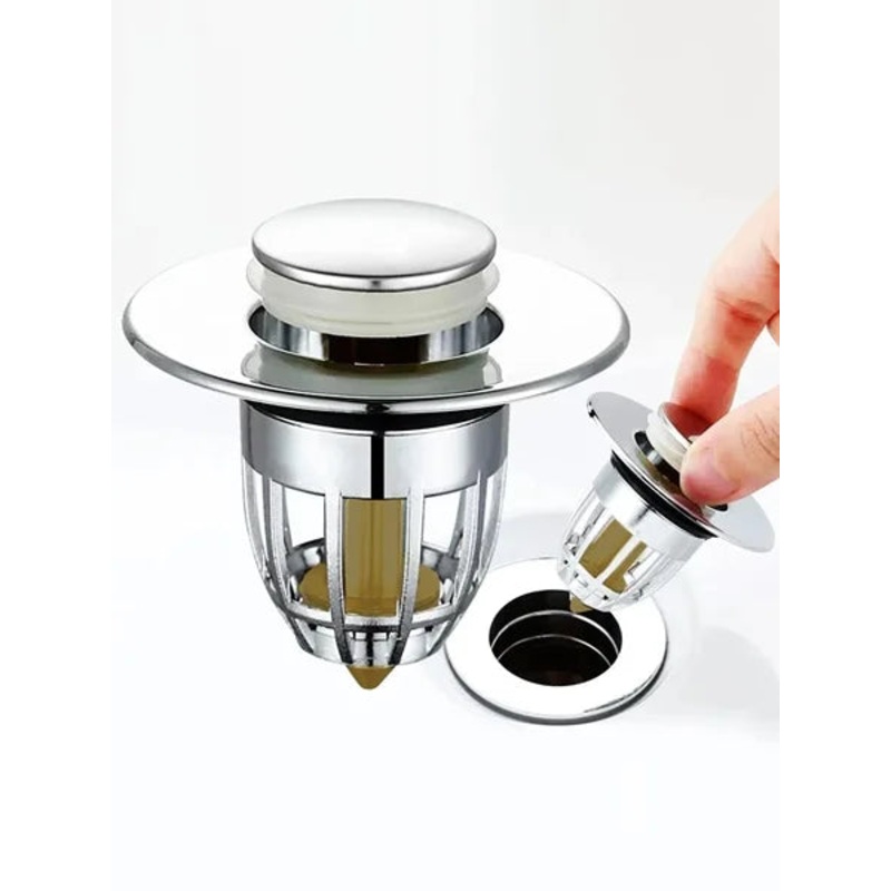 Stainless Steel Pop-Up Drain Filter