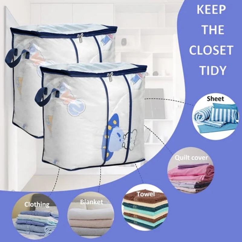 Transparent Quilt Storage Bag – Vertical
